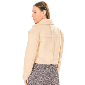 AREA STARS Aurora Faux Shearling Women’s Bomber Jacket multiple sizes NWT